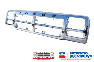 OEM NEW 1991-1993 1ST GEN Dodge Ram Grill – Chrome – Mopar 55026081