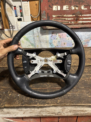 OEM 2ND GEN 1998 - 2002 DODGE RAM 2500 3500 STEERING WHEEL NICE SHAPE