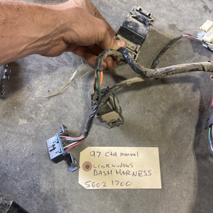 1997 DODGE RAM 2500 3500 CUMMINS MANUAL DASH BASE MODEL WIRING HARNESS 56021700