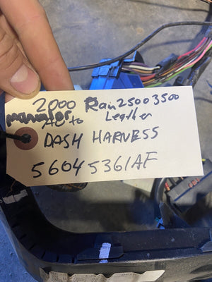 2000 -2002 DODGE RAM 2500 3500 CUMMINS DASH WIRING HARNESS HEATEDSEAT 56045361AF