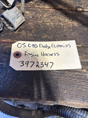 2005 DODGE RAM CUMMINS ENGINE WIRING HARNESS 3972347