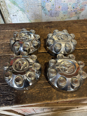 OEM 2003 - 2012 Dodge Ram 2500/3500 SET OF CHROME Center HUB Caps 52121450AD