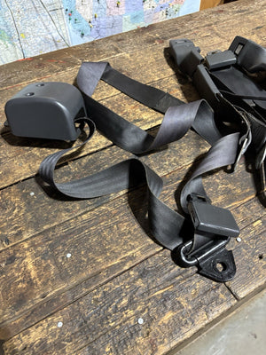 1989 - 1993 DODGE RAM 1ST GEN GREY BENCH SEAT SEATBELT BELT SET