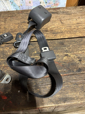 1989 - 1993 DODGE RAM 1ST GEN GREY BENCH SEAT SEATBELT BELT SET