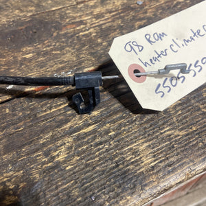 1998 DODGE RAM TRUCK CLIMATE HEATER CONTROL CABLE 55055591AC
