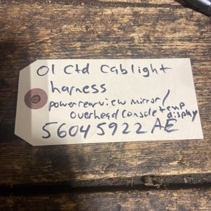 2000 2001 2002 DODGE RAM Laramie Slt CAB CLEARANCE LIGHT WIRE HARNESS 56045922