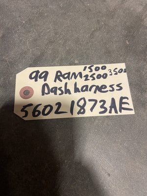 1999 DODGE RAM 1500 2500 3500 CUMMINS DASH WIRING HARNESS 56021873AE