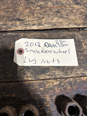 OEM SET OF 32 2012 DODGE RAM 2500 3500 SINGLE REAR WHEEL LUG NUTS