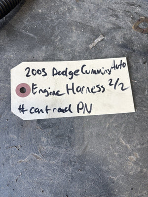 2003 DODGE RAM 2500 3500 5.9L CUMMINS AUTOMATIC ENGINE HARNESS