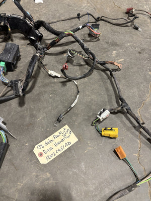 1998 DODGE RAM GAS DASH WIRING HARNESS 56020481AD IGNITION SECTION CUT OFF