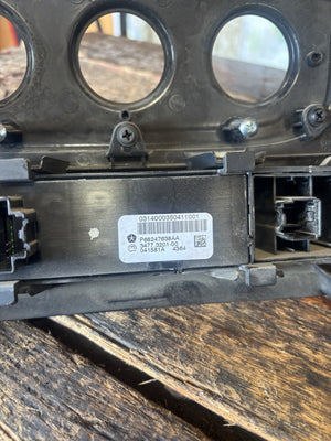 2013 - 2018 RAM CENTER DASH TRIM BEZEL 68142281 1VY951X9AC 68247638