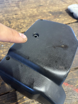 1991 - 1993 DODGE RAM 250 350 STEERING COLUMN COVER SHROUDS BLACK WITH TILT