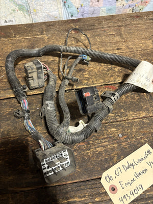 2006 2007 DODGE RAM 5.9L CUMMINS REAR ENGINE WIRING HARNESS 4939019