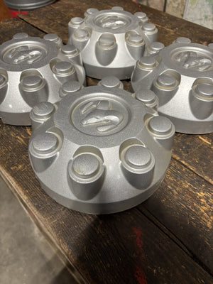 OEM 2003 - 2012 Dodge Ram 2500/3500 SET OF GREY Center HUB Caps 52121450AD