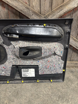 1998 - 2002 2ND GEN DODGE RAM DARK GREY DRIVER DOOR PANEL NICE QUAD CAB