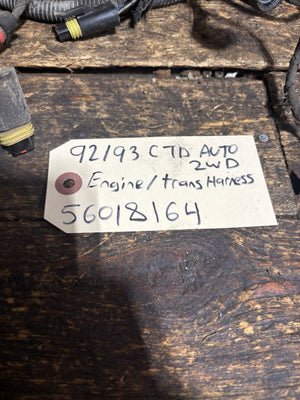 1992 1993 DODGE RAM 250 350 2wd 5.9L CUMMINS ENGINE HARNESS AUTOMATIC 56018164
