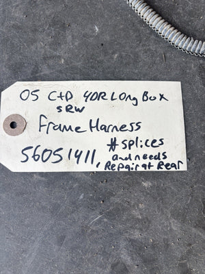 2005 DODGE RAM 2500 3500 CHASSIS FRAME WIRING HARNESS 56051411 4DR LONGBOX