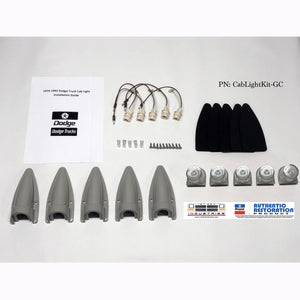 1974-1993 Cab Clearance Lights – Grey Housing and Clear Lens