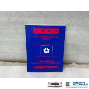 Mopar 1993 Intercooled Cummins Diesel Supplement Manual