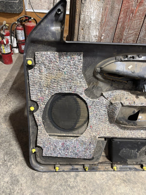 1998 - 2002 2ND GEN DODGE RAM LARAMIE WOODGRAIN AGATE DARK GREY DOOR PANEL SET