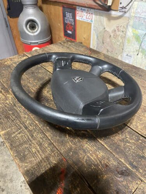 2004 - 2009 DODGE RAM 2500 3500 COMPLETE STEERING WHEEL W CRUISE VOLUME CONTROLS