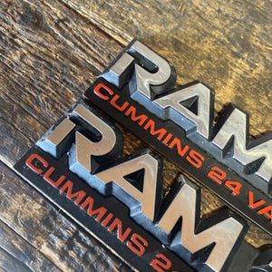 1998 .5-2002 DODGE RAM 2500 5.9L 24V CUMMINS DOOR EMBLEMS DECALS