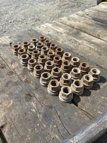 SET OF 32 LUG NUTS WHEEL NUTS FROM 1999 FORD F250 F350 SINGLE REAR WHEEL