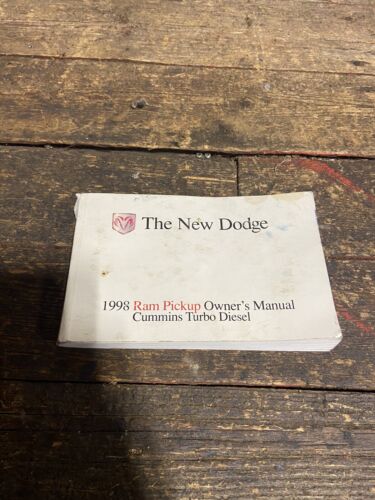 1998 DODGE RAM 2500 3500 CUMMINS OWNERS MANUAL FOR 12V AND 24V TRUCKS