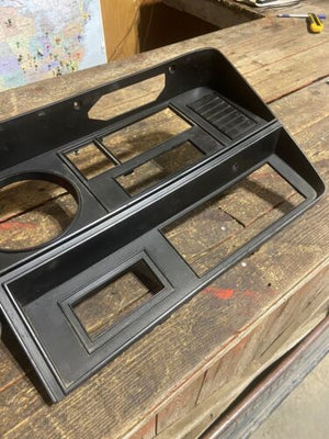 1989 - 1993 DODGE RAM 150 250 350 DASH BEZEL SURROUND BLACK NO VENTS