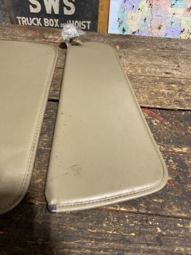 SET OF TAN SUN VISORS 1989-1993 FIRST GEN CUMMINS DODGE RAM 150 250 350 TRUCKS