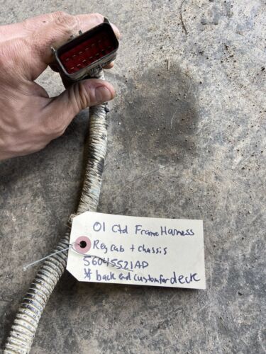 2001 2002 DODGE RAM 3500 CAB &amp; CHASSIS FRAME WIRING HARNESS 56045521AD END CUT