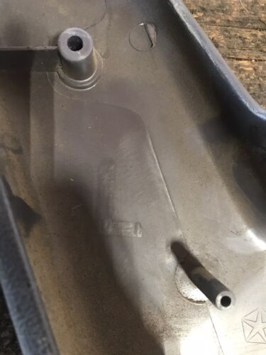 1989-1993 DODGE RAM LEFT DRIVER SIDE PLASTIC GREY HINGE COVER REG CAB BENCH SEAT