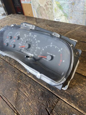 1999 FORD F250 F350 7.3L DIESEL AUTOMATIC INSTRUMENT SPEEDOMETER GAUGE CLUSTER