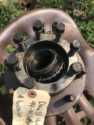 1994-1999 DODGE RAM 2500 DANA 80 SRW REAR WHEEL HUB DRIVERS OR PASSENGER SIDE