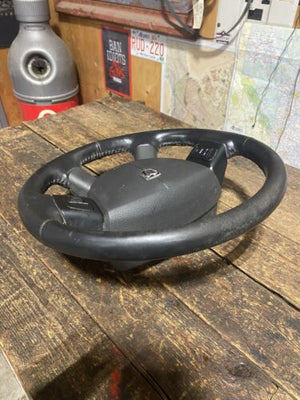 2004 - 2009 DODGE RAM 2500 3500 COMPLETE STEERING WHEEL W CRUISE VOLUME CONTROLS