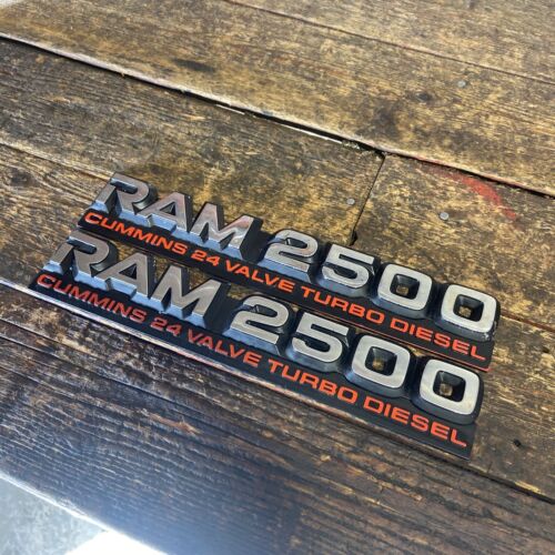 1998 .5-2002 DODGE RAM 2500 5.9L 24V CUMMINS DOOR EMBLEMS DECALS