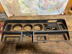 1989-1993 DODGE RAM 250 350 1ST GEN CUMMINS WOODGRAIN DASH BEZEL Message Center