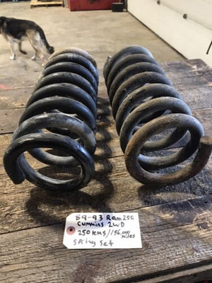 1989-1993 DODGE RAM 250 1ST GEN CUMMINS 2WD FRONT SUSPENSION COIL SPRINGS COILS