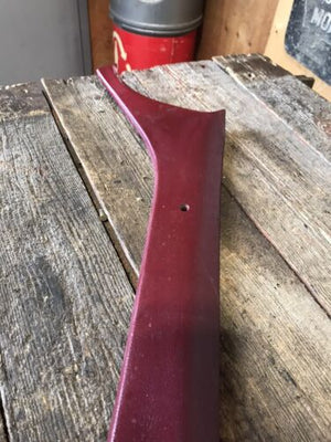 1989-1993 DODGE RAM PASSENGER RIGHT SIDE RED A PILLAR TRIM 4168238