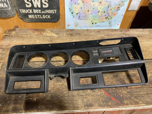 1989-1993 DODGE RAM 250 350 CUMMINS BLACK DASH BEZEL &amp; MESSAGE CENTER 1991-1993