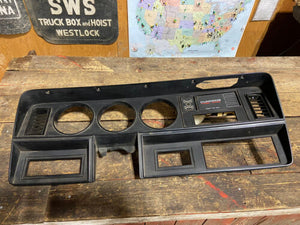 1989-1993 DODGE RAM 250 350 CUMMINS BLACK DASH BEZEL & MESSAGE CENTER 1991-1993