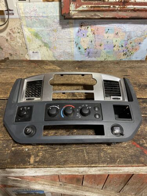 2006 - 2009 DODGE RAM 2500 3500 CENTER DASH BEZEL SURROUND + CLIMATE CONTROL