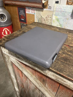 1998-2002 DODGE RAM 1500 2500 3500 LIGHT GREY MIDDLE SEAT CONSOLE LID 19X15 MINT