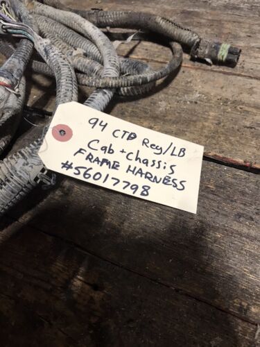 1994 DODGE RAM 3500 CUMMINS CAB &amp; CHASSIS FRAME WIRING HARNESS 56017798