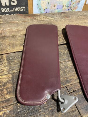 1989 - 1993 DODGE RAM 150 250 350 RED BURGUNDY SUN VISOR SET