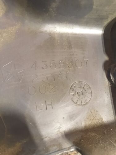 1989-1993 DODGE RAM LEFT DRIVER SIDE PLASTIC GREY HINGE COVER REG CAB BENCH SEAT