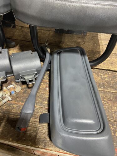 1992 1993 DODGE RAM 250 350 EXTENDED CAB GREY REAR SEATS &amp; REAR SEAT BELT SET