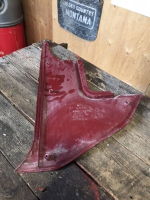 1989-1993 DODGE RAM RED PASSENGER RIGHT SIDE KICK COWL PANEL 82897