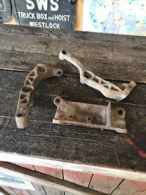 2007-2012 DODGE RAM 2500 3500 6.7L CUMMINS ENGINE TO ADAPTER PLATE BRACKETS SET