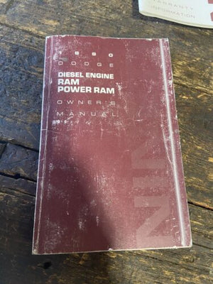 1990 DODGE RAM 250 350 CUMMINS OWNERS MANUAL DEALER PACK